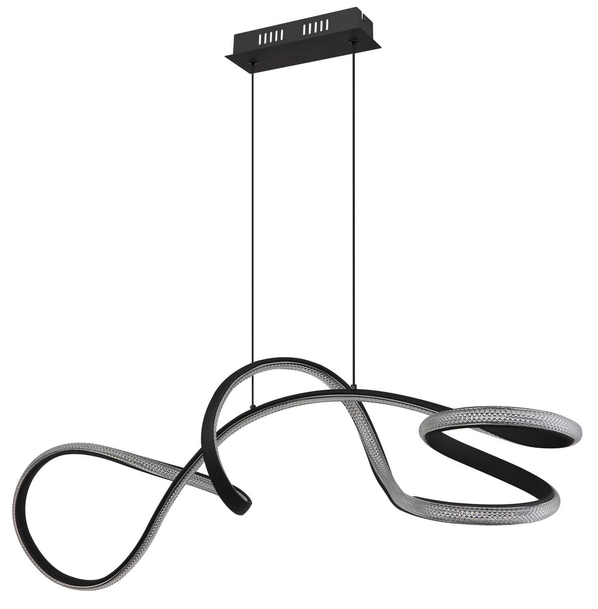 Suspension Swirl noire mat