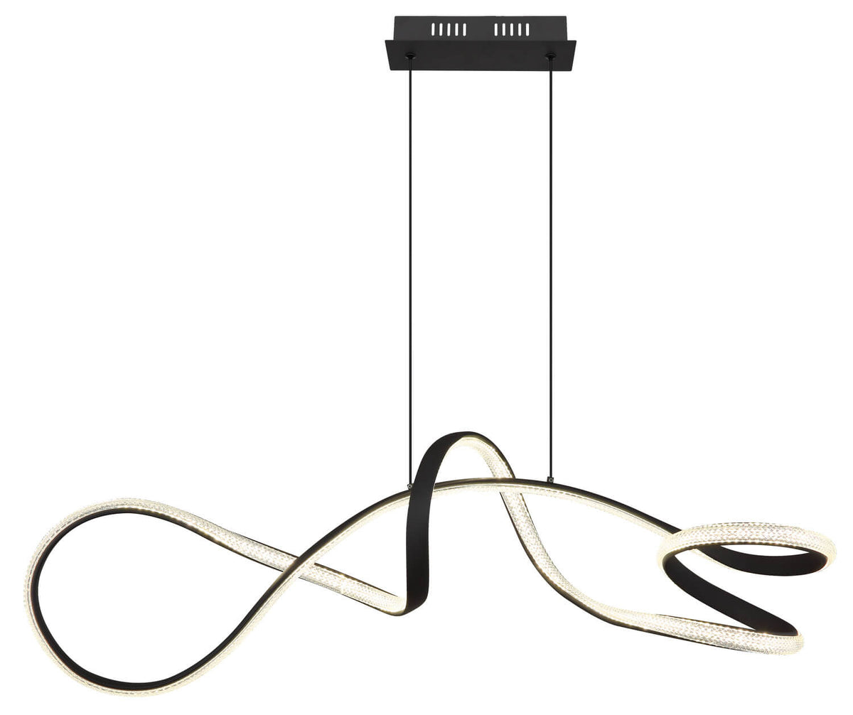 Suspension Swirl noire mat