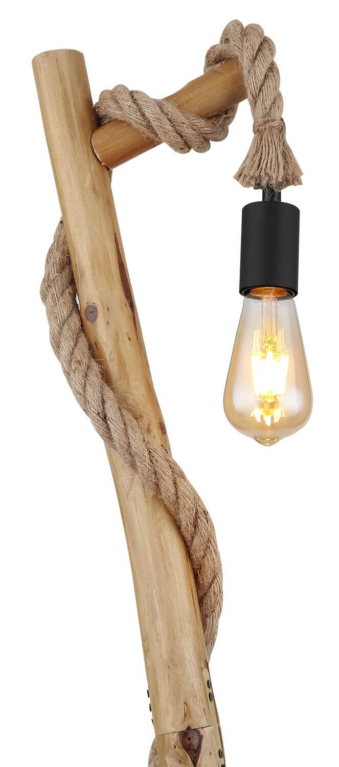 Lampadaire Ulleu noir mat