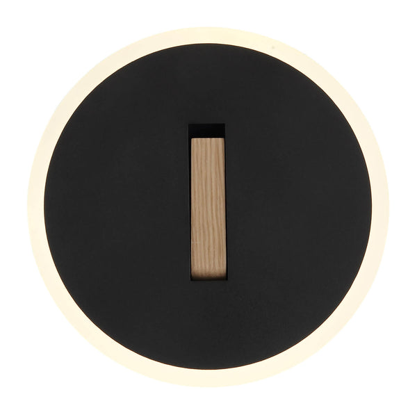 Applique murale Avery noire mat