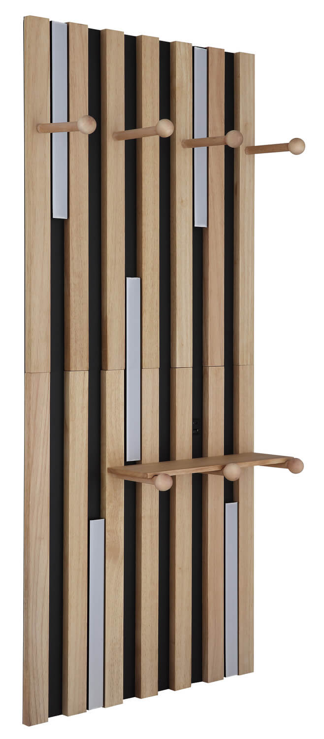 Applique murale Duane noire mat
