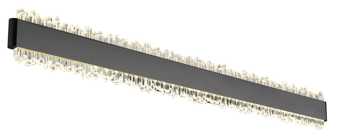Applique murale Stalagmita noire mat, L 70,5 cm