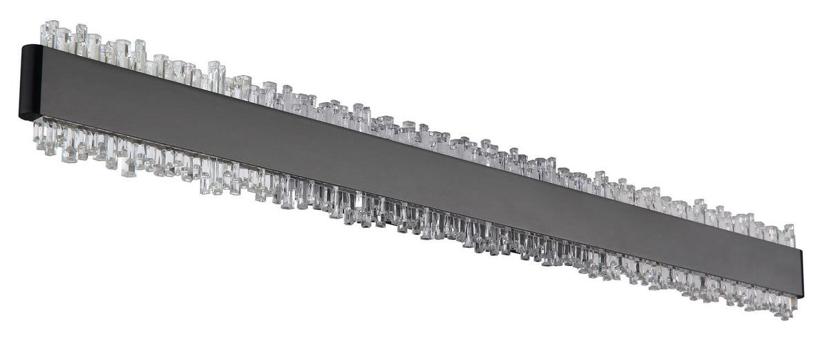 Applique murale Stalagmita noire mat, L 70,5 cm