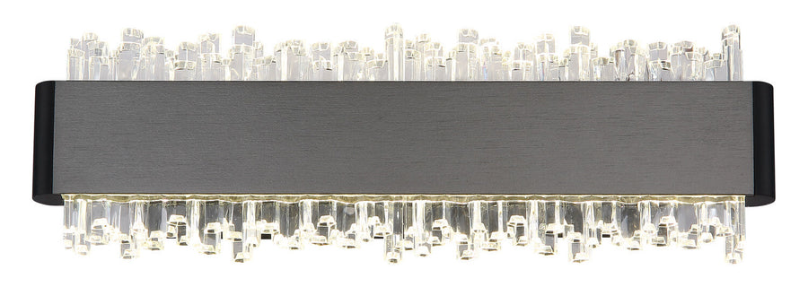 Applique murale Stalagmita noire mat, L 25 cm