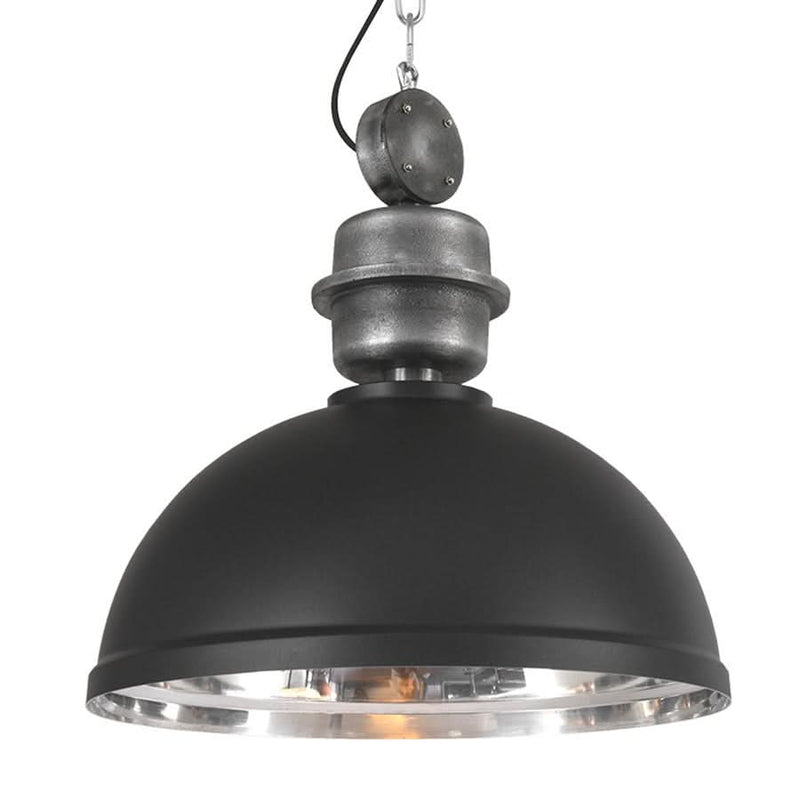 Black Chrome Industrial Pendant Light