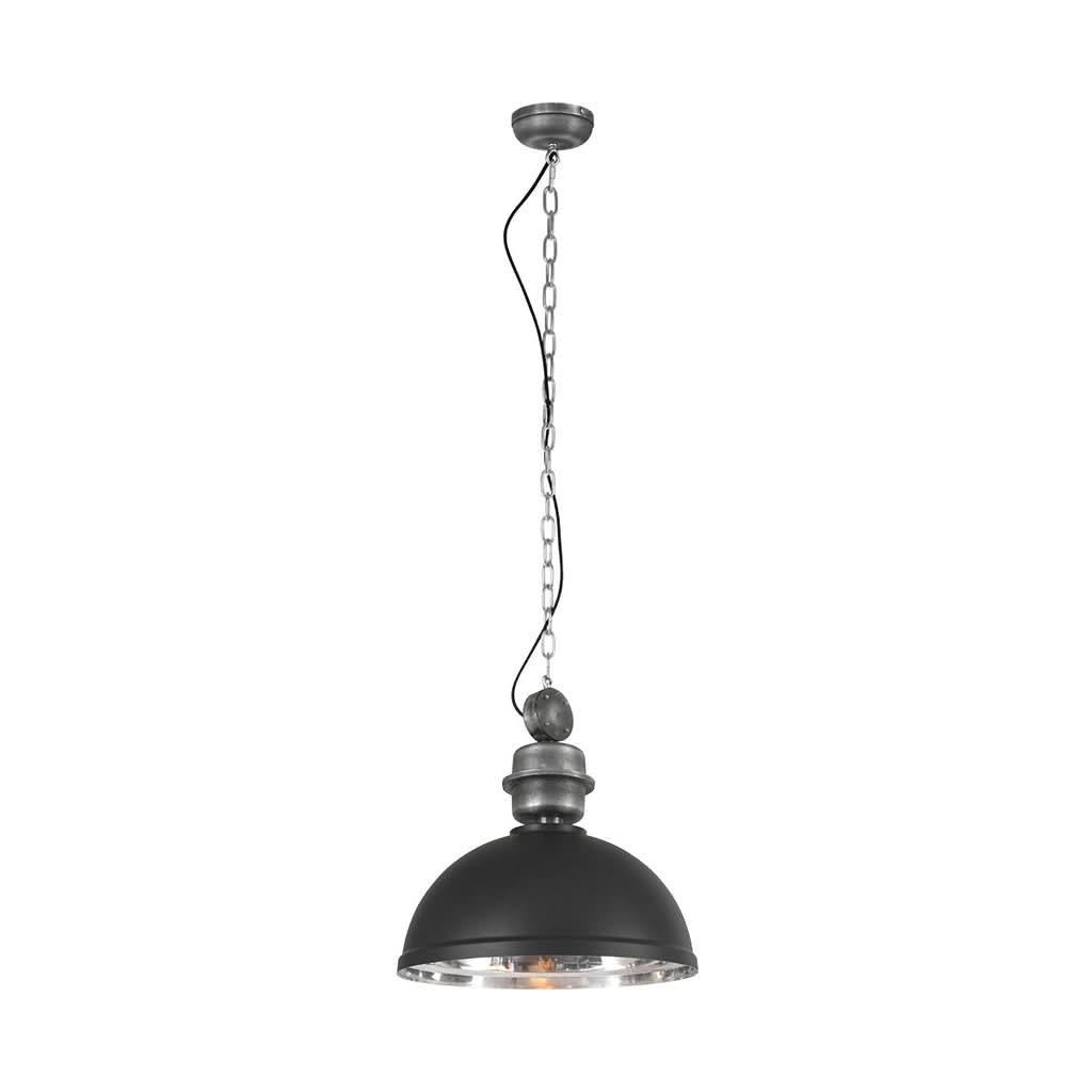 Black Chrome Industrial Pendant Light