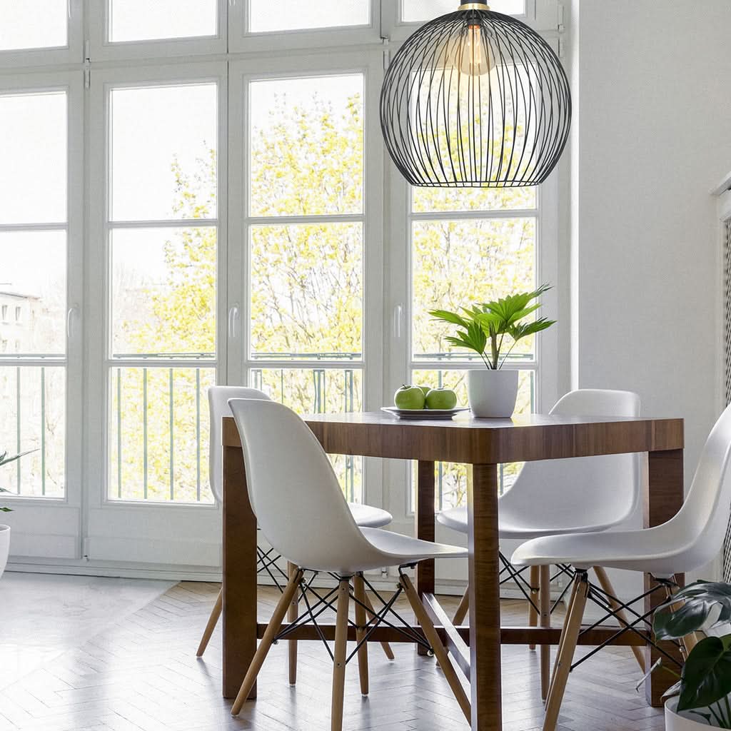 Suspension Aureole 3068ZW Noir | Designix - - https://designix.fr