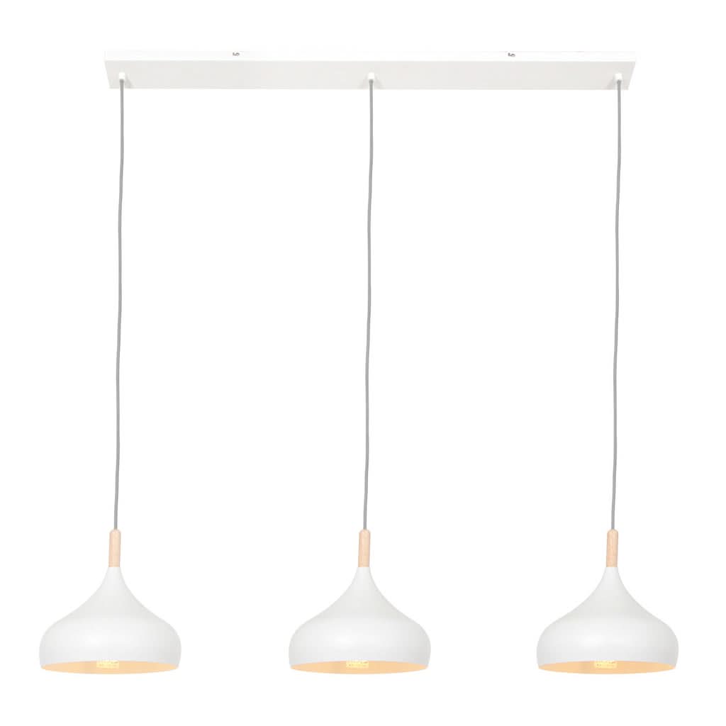 Bjorr White Three-Light Pendant