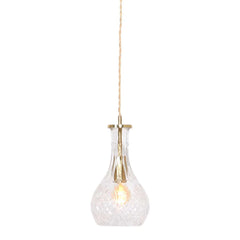 Grazio Brass Glass Pendant Light