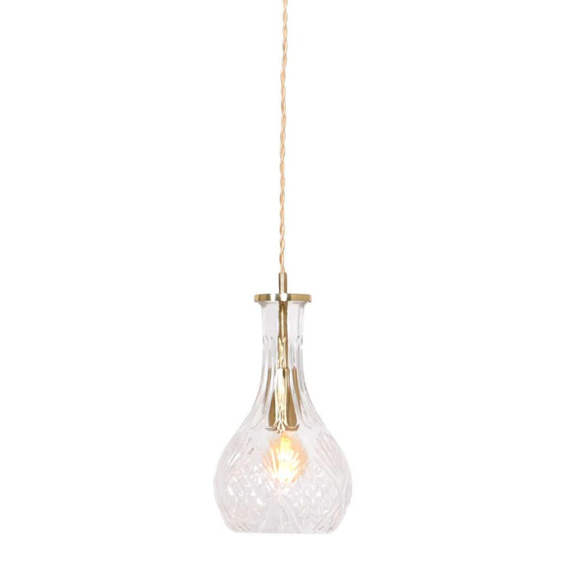 Grazio Brass Glass Pendant Light