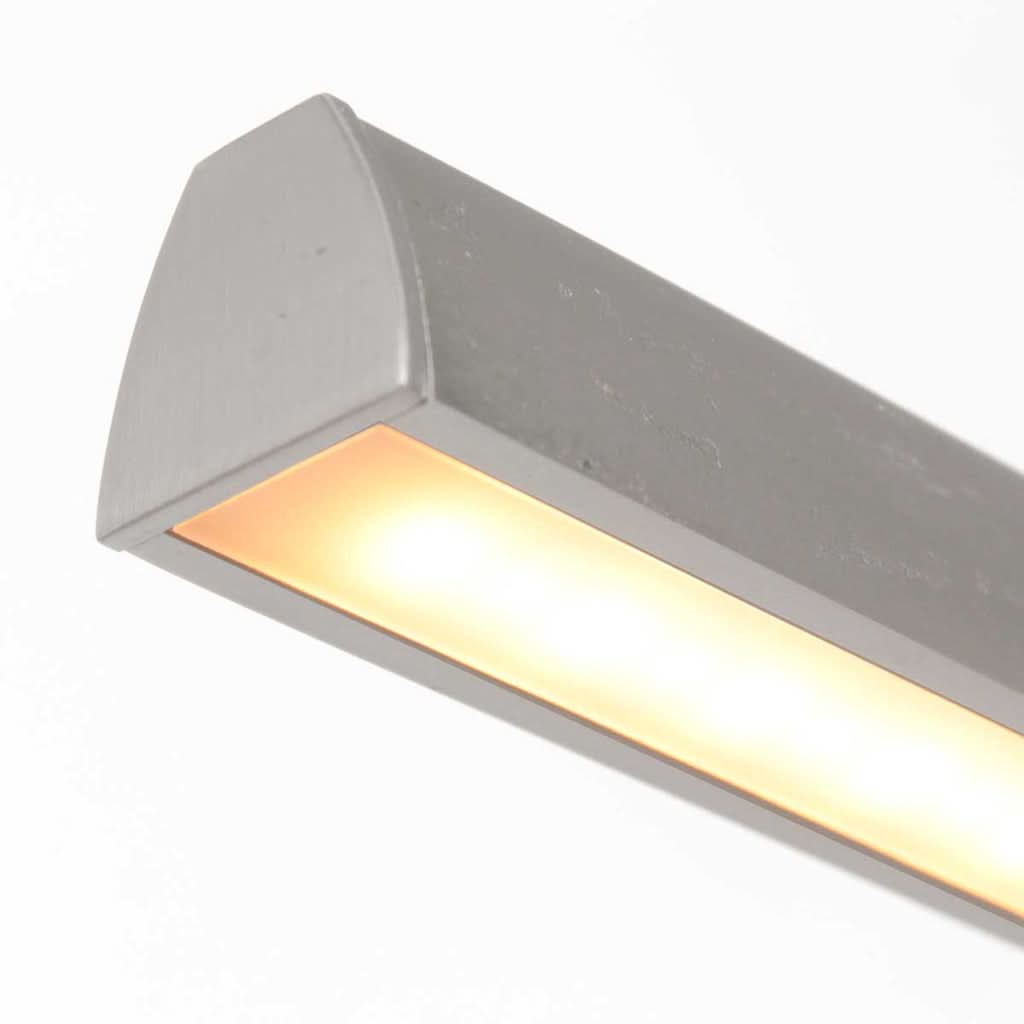 LED kitchen pendant light, 114.5 cm steel bar with touch dimmer | Liné'Acier
