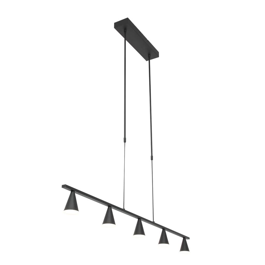 Vortex designer black pendant light 120 cm, dining room | 3066ZW