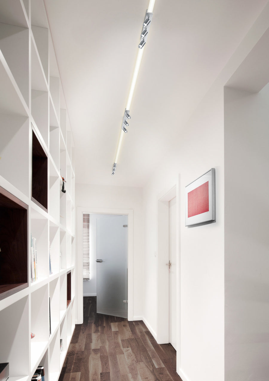 Plafonnier Vigo blanc, L 150 cm