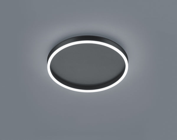 Plafonnier Sona noir, Ø 40 cm