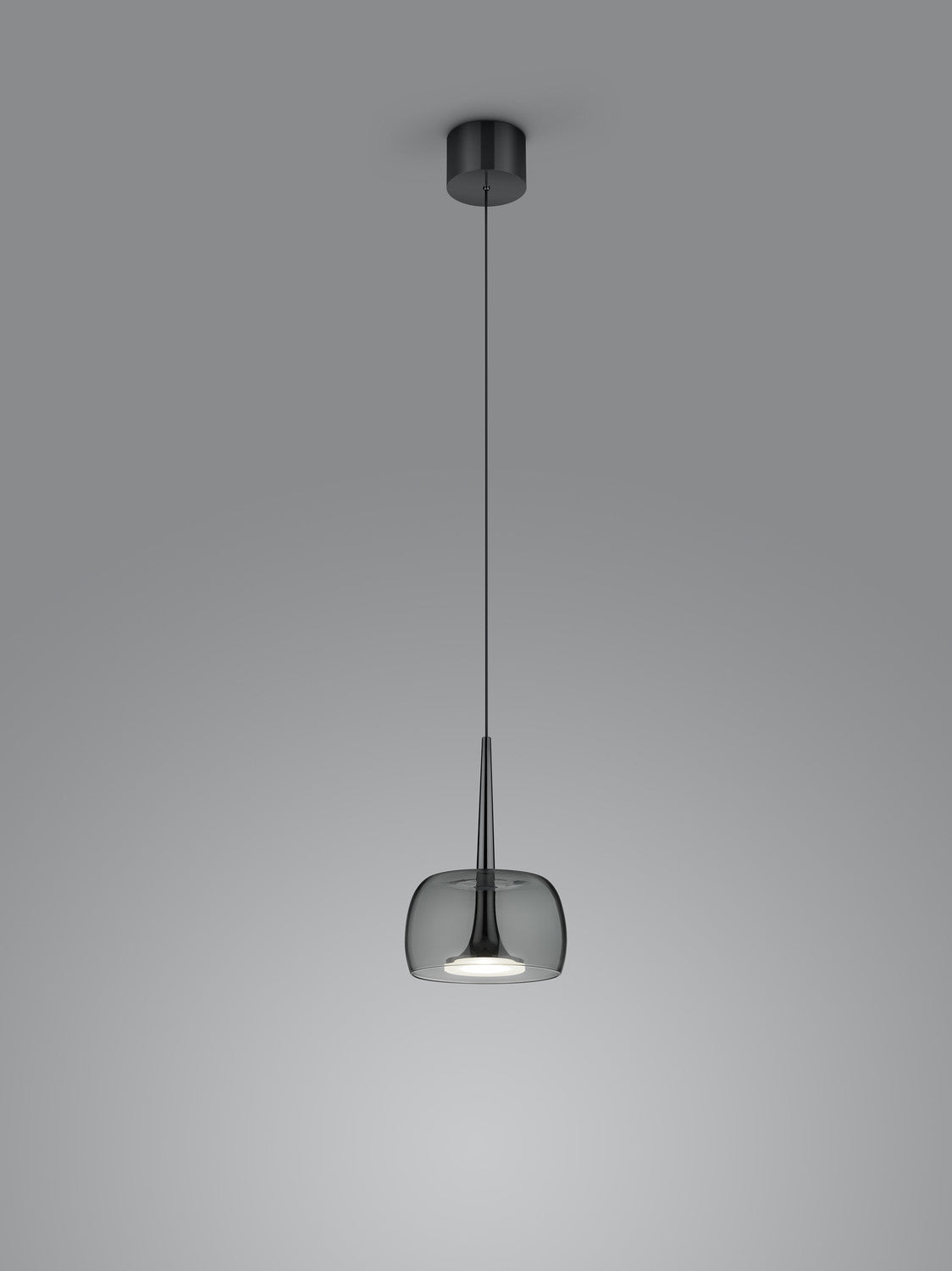 Suspension Flute noire et chromée (16/2001.64)