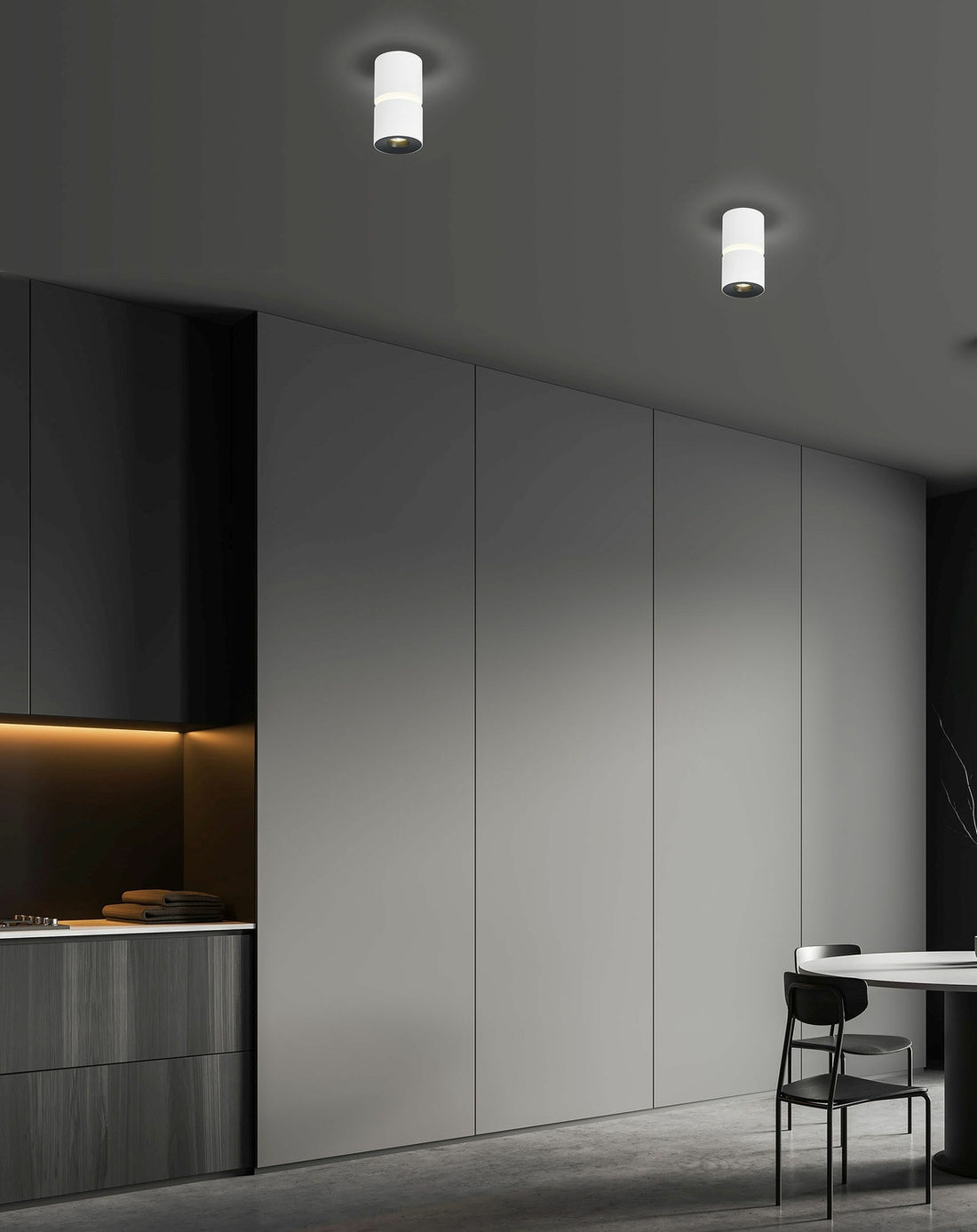 Plafonnier ROK blanc
