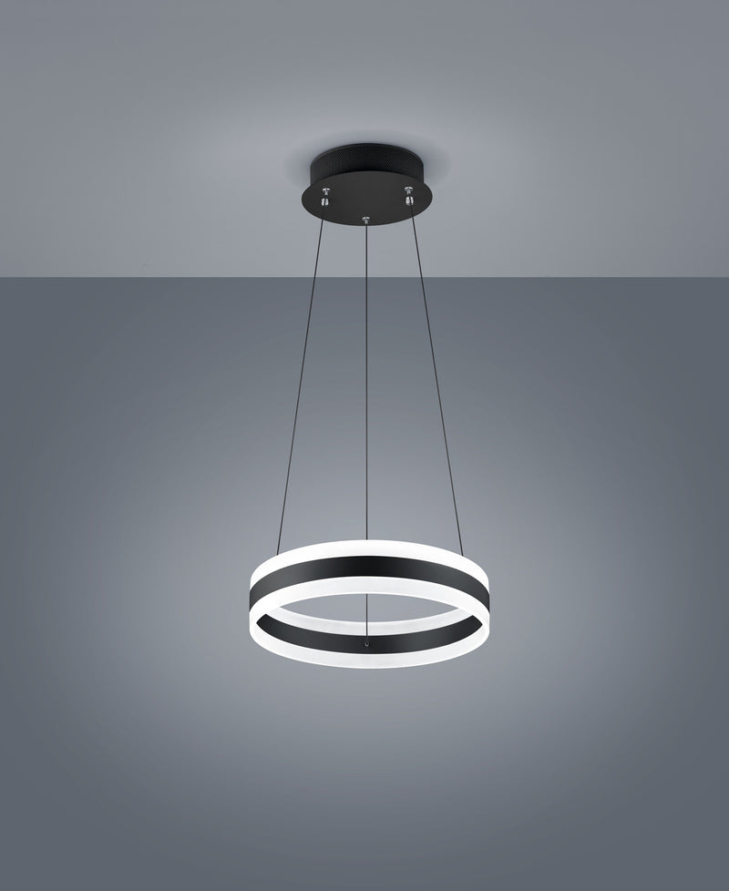 Suspension LIV noire, Ø 40 cm