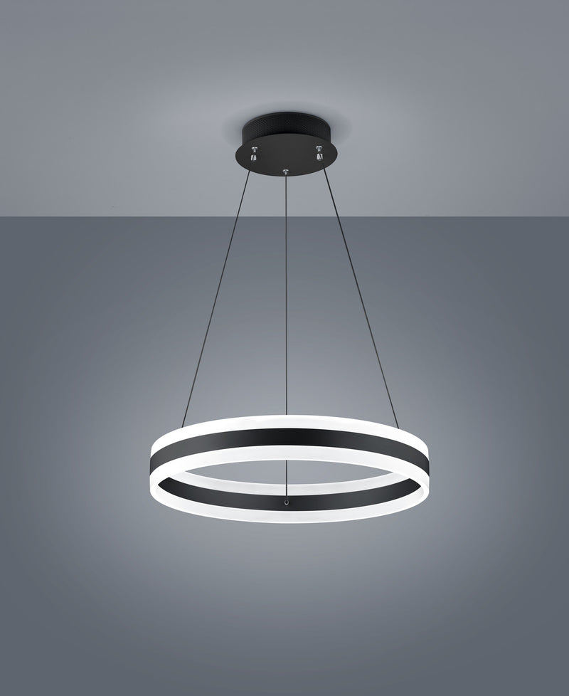 Suspension LIV noire, Ø 60 cm