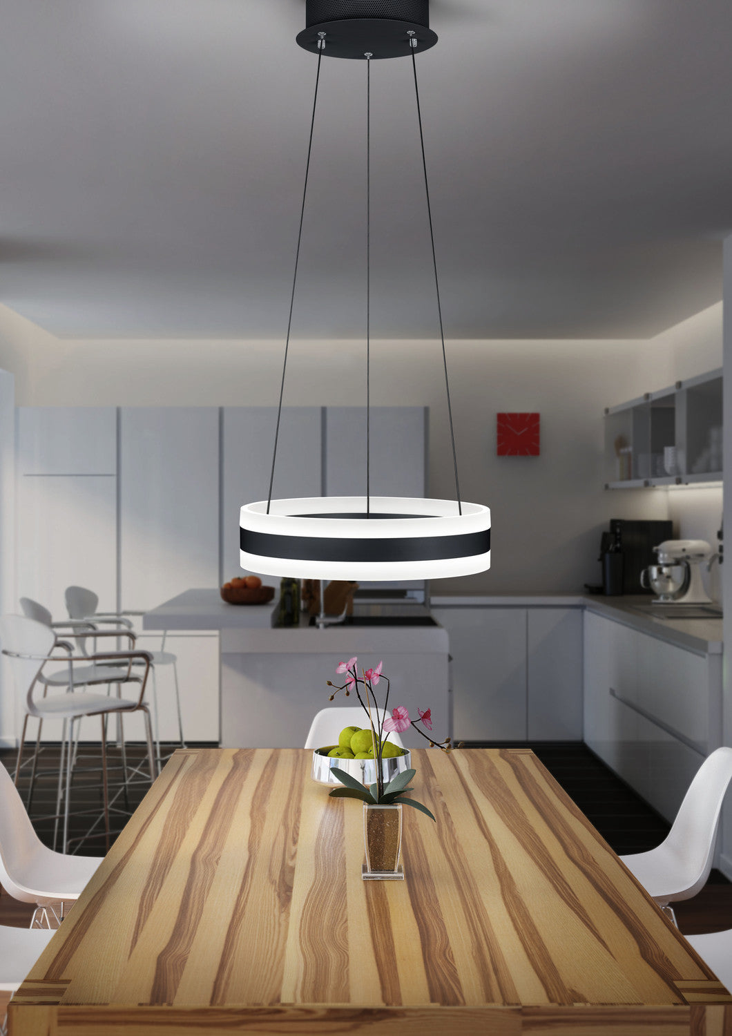 Suspension LIV noire, Ø 60 cm