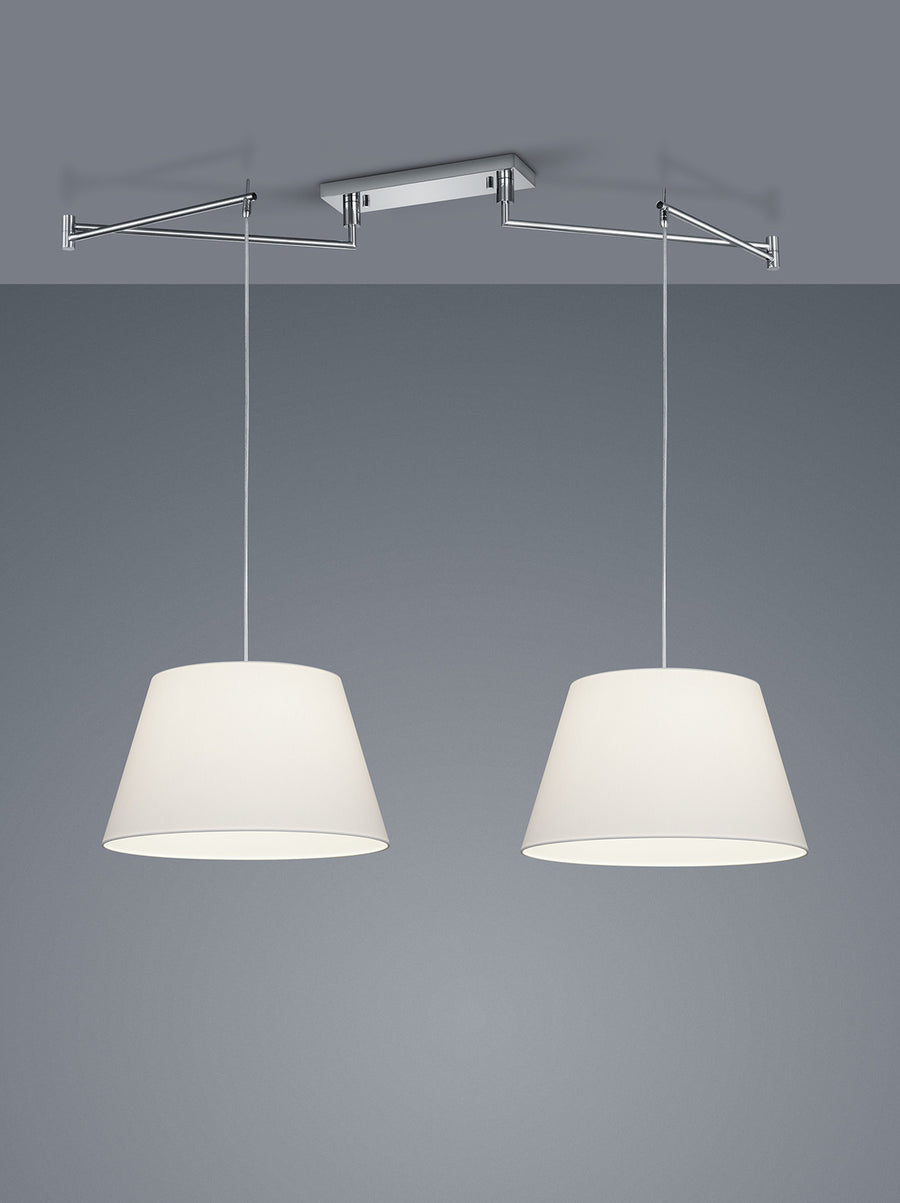 Suspension Certo 2 lumières chromée (26/1847.04/9276)