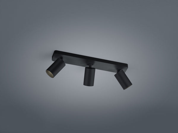 Plafonnier Riwa noir, L 39 cm