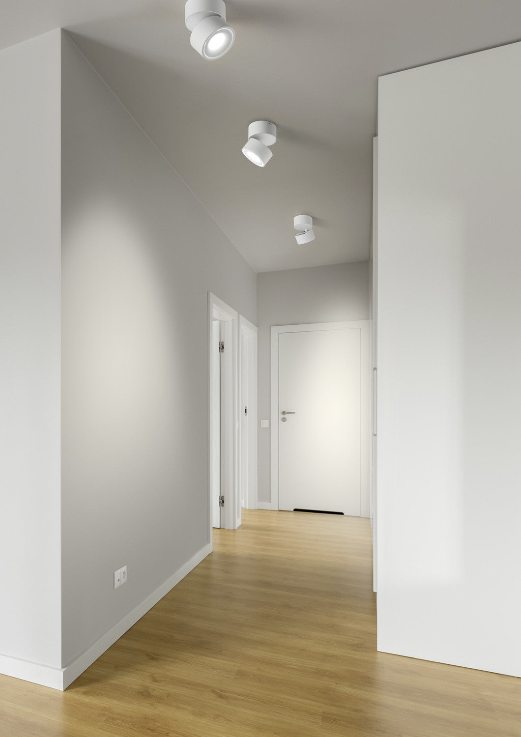 Plafonnier Naka blanc, L 20,5 cm