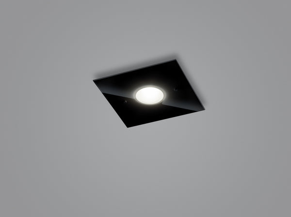 Plafonnier Nomi noir, L 23 cm