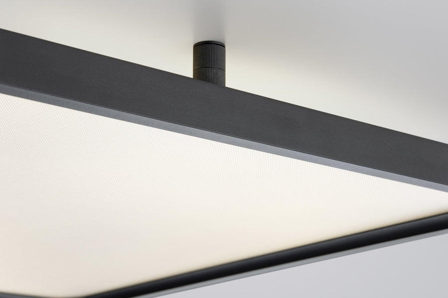 Plafonnier Vesp noir, L 61 cm