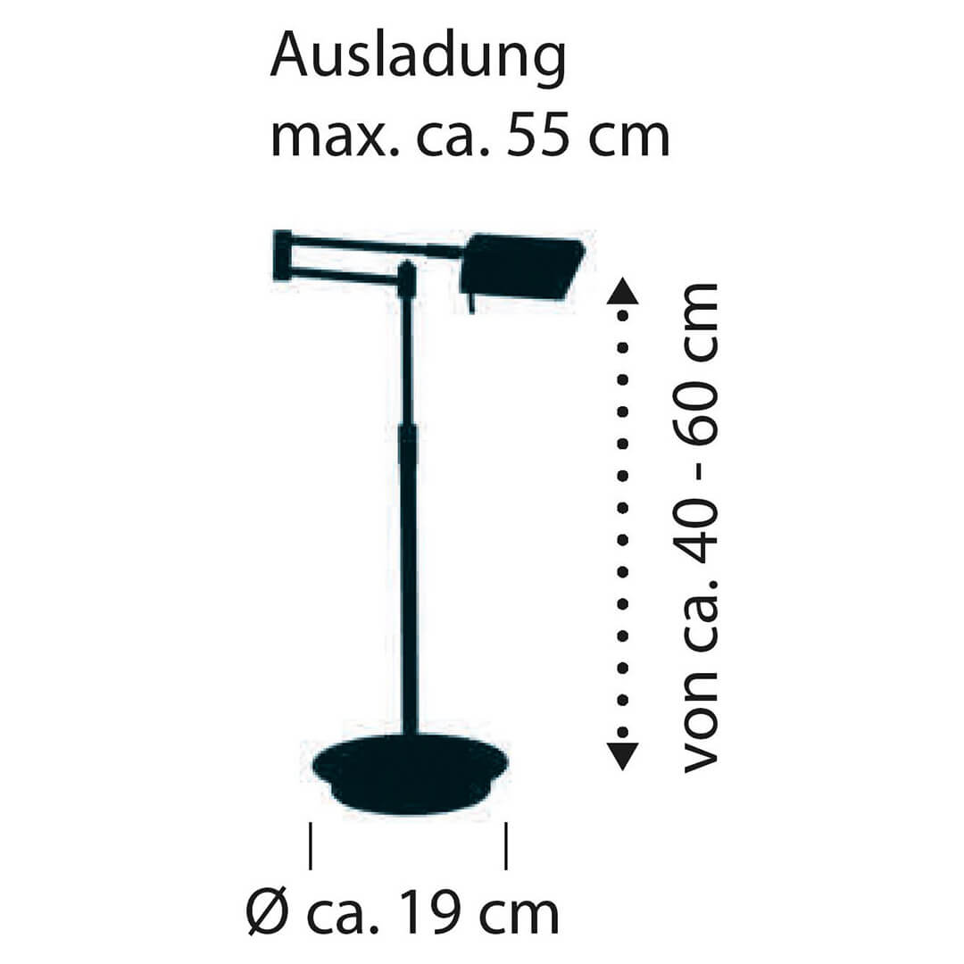 Lampe à poser Graz nickel satiné