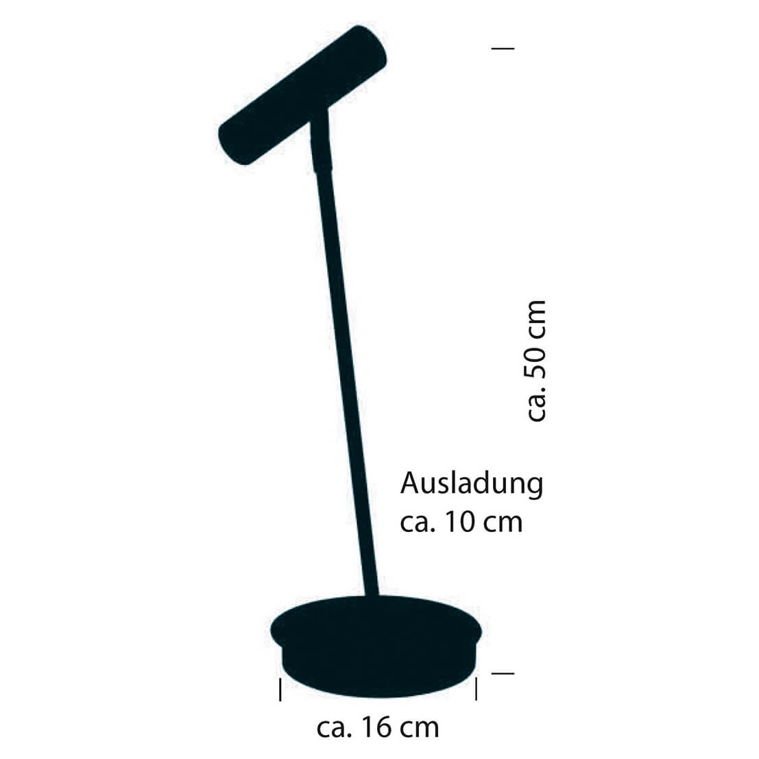 Lampe à poser Tom nickel satiné
