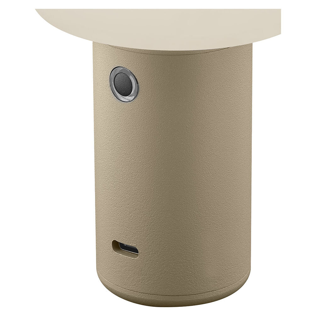 Lampe à poser sans fil Tiny beige, H 13 cm