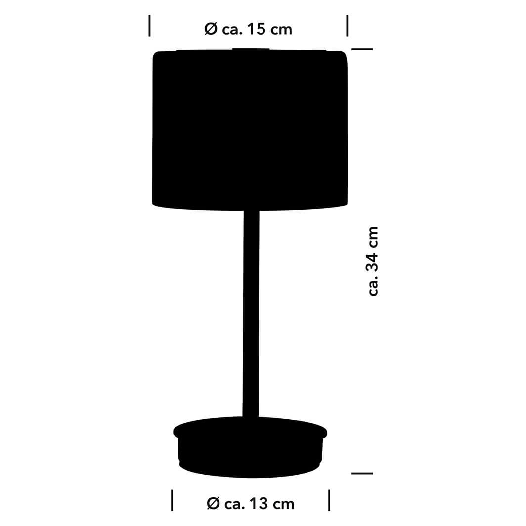 Lampe à poser Abby aluminium et opale, verre