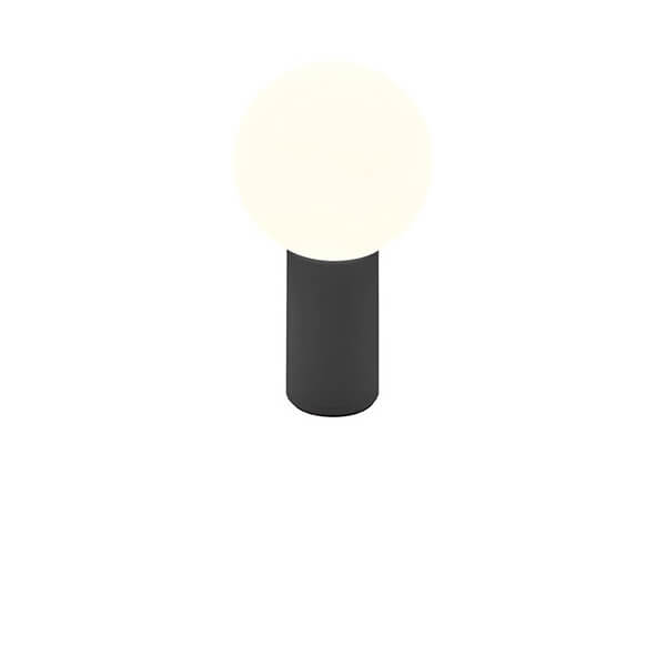 Lampe à poser sans fil Tiny noire, H 18 cm