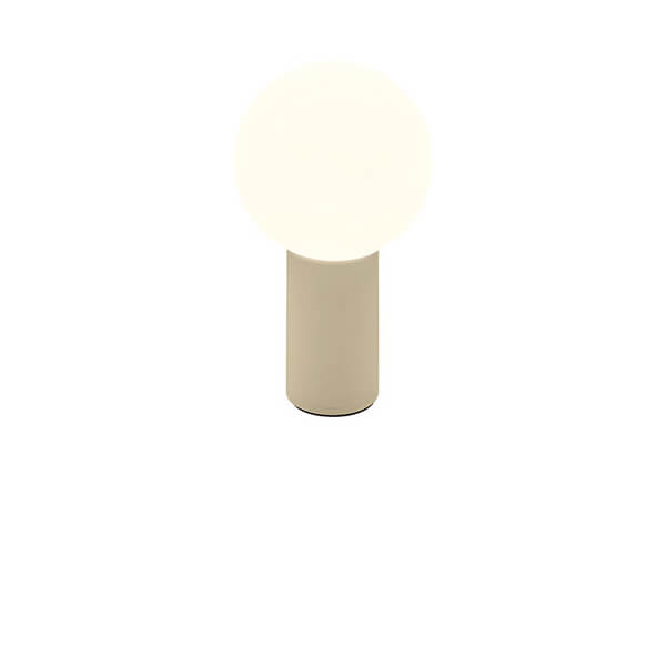Lampe à poser sans fil Tiny beige, H 18 cm