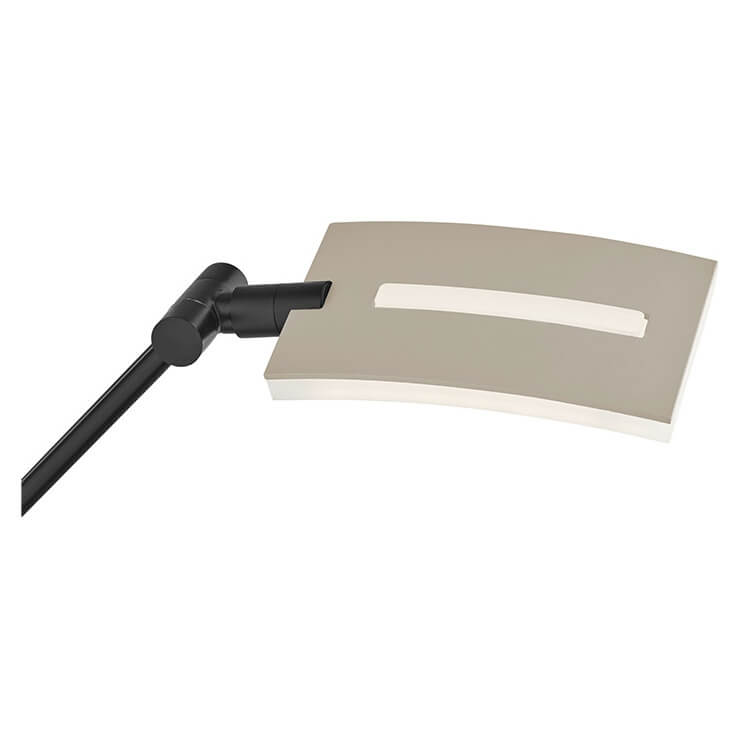 Lampadaire Evolo taupe, H 110 cm