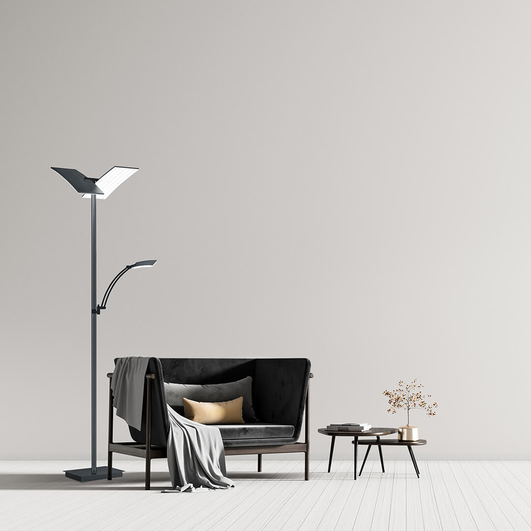 Lampadaire Andy anthracite (60556/2-39)