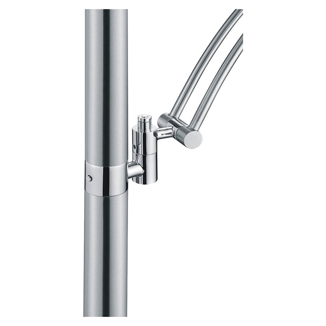 Lampadaire Andy nickel satiné (60556/2-92)