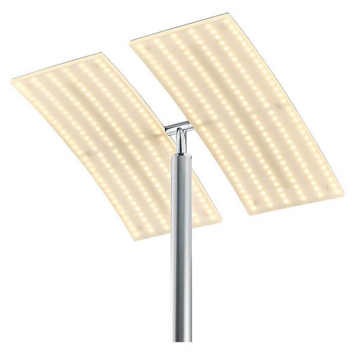 Lampadaire Andy nickel satiné (60556/2-92)
