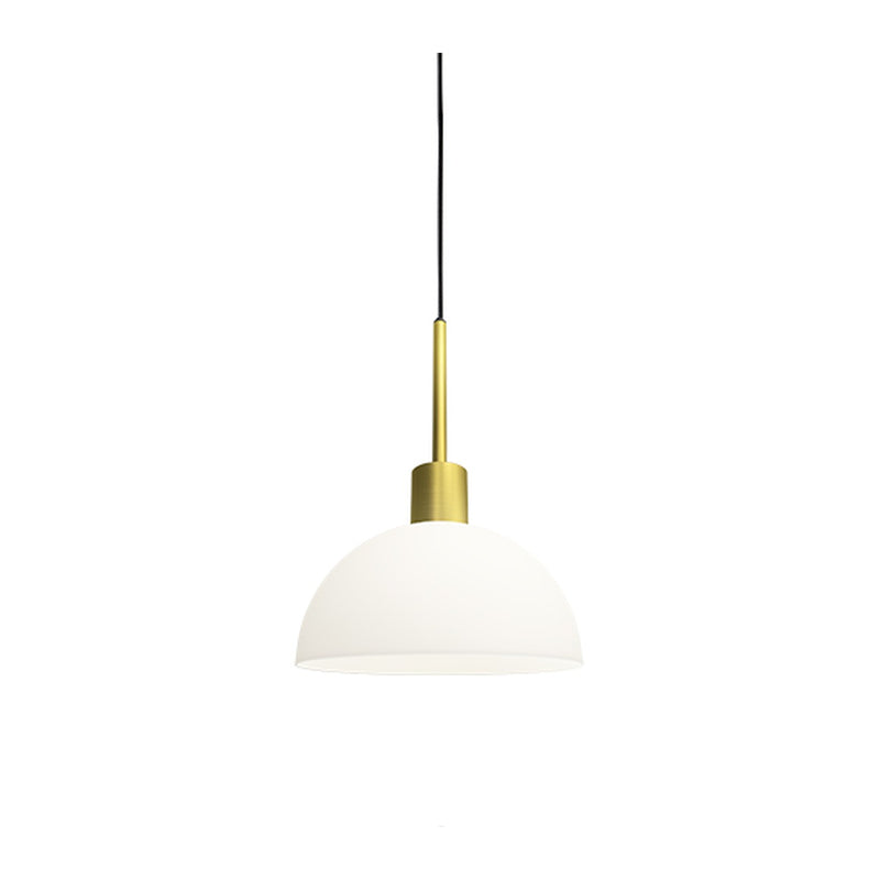 Suspension Vienda, laiton et verre opale