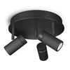 Plafonnier Holder 3 spots, noir