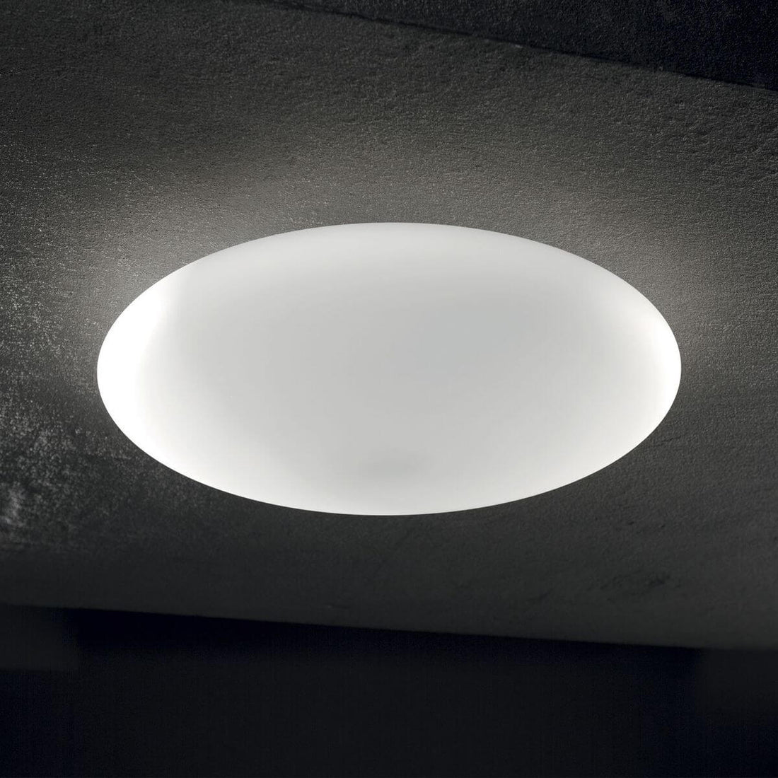 Plafonnier Smarties blanc, verre