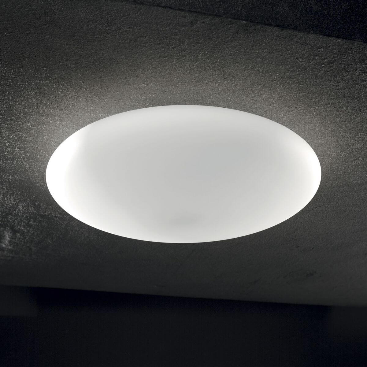Plafonnier Smarties blanc, verre