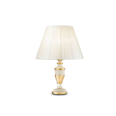 Lampe à poser Firenze blanche, tissu