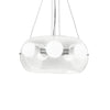 Suspension Audi-10 5 lumières transparente, verre