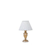 Lampe à poser Firenze dorée, tissu
