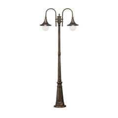 Lampadaire extérieur Cima 2 lumières noir