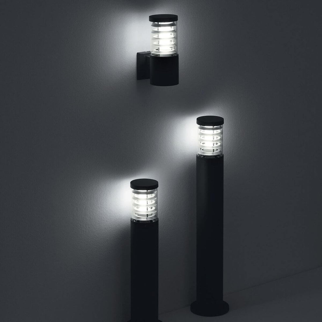 Lampadaire extérieur Tronco anthracite, Ø 15,5 cm (026992)