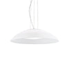 Suspension Lena 3 lumières blanche, verre, Ø 64 cm