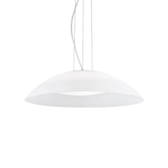 Suspension Lena 3 lumières blanche, verre, Ø 64 cm