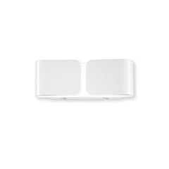 Applique murale Clip 2 lumières blanche, L 9 cm